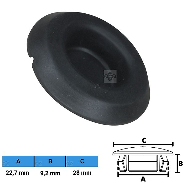 Grampo Presilha Tampão 22,7X9,2X28mm