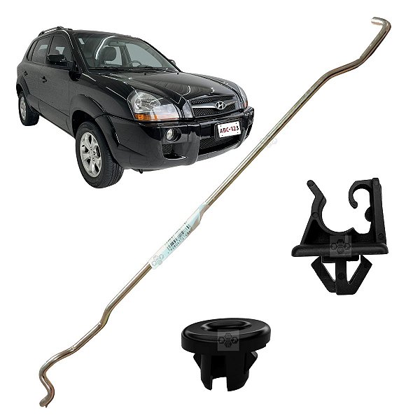 Kit Vareta Haste Presilha Capo Hyundai Tucson 2004/2016
