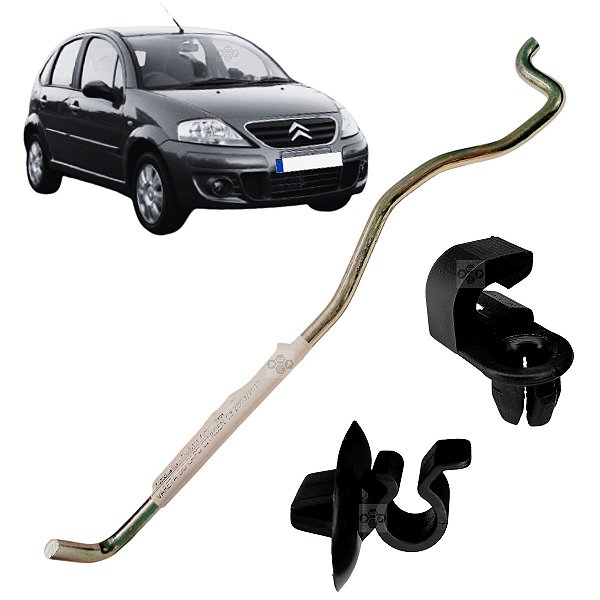 Kit Vareta Haste Presilha Capo Citroen C3 2003/2012