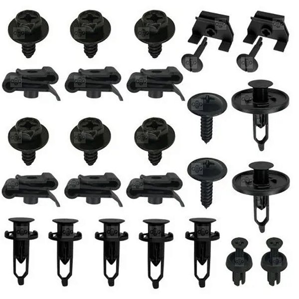 Kit 25 Pcs Grampo Parachoque Toyota Hilux 2011/2015