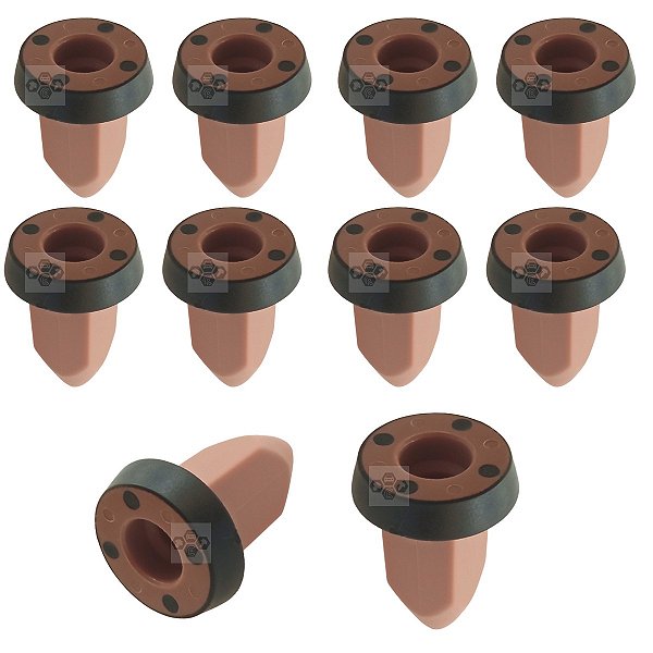 10 Presilha Grampo Bucha Parachoque Traseiro Volkswagen Bora 2003/2011