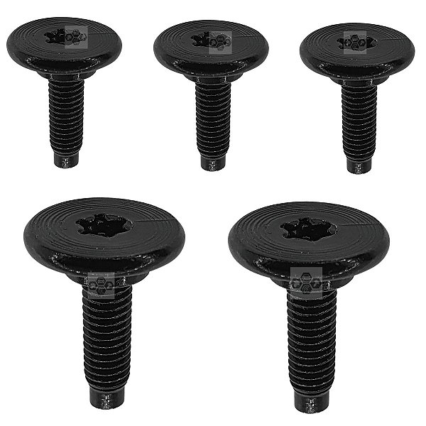 5 Parafuso M6 Fixador Parachoque Honda Civic 2007/2018