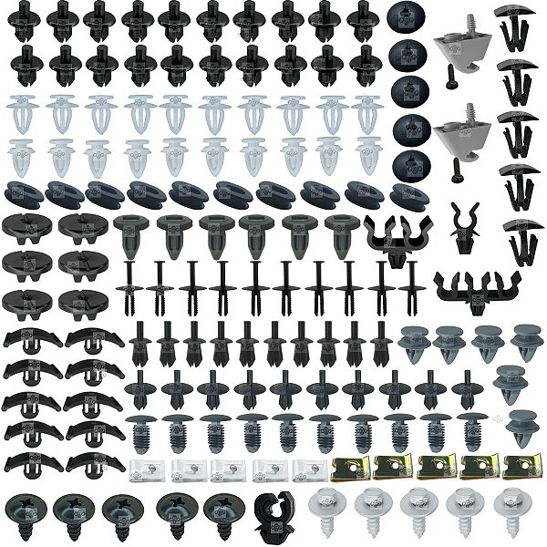Kit 155 Pcs Mix Grampo Presilha Chevrolet GM Vectra 1997/2005