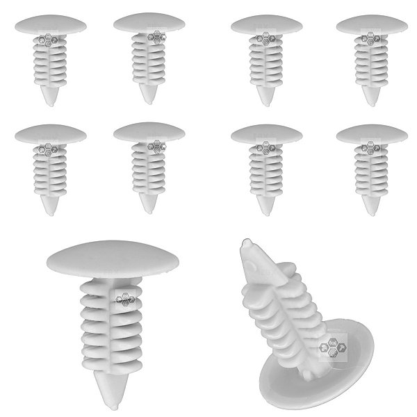 10 Grampos Revestimento Porta Ford Fiesta 2002/2014