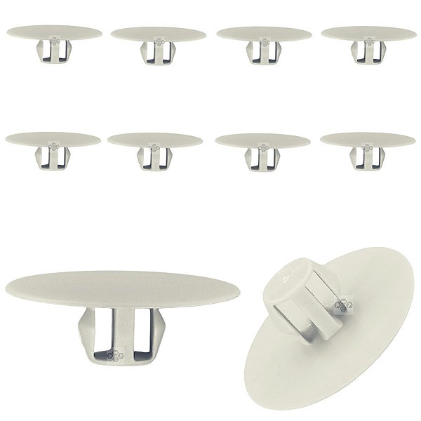 Kit 10 Grampo Presilha Manta Capo Mitsubishi Outlander 2008/2020