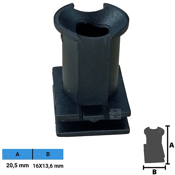 Grampo Presilha Bucha 20,5X16X13,6mm