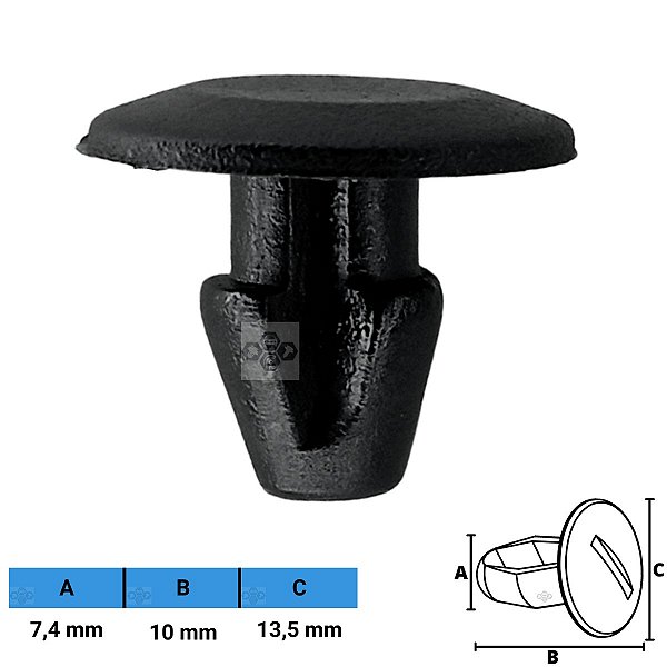 Grampo Presilha 7,4X10X13,5mm