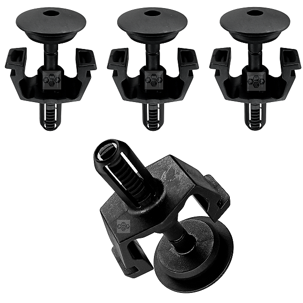 Kit 04 Grampo Defletor Radiador Para Mercedes Classe E 2003/2009