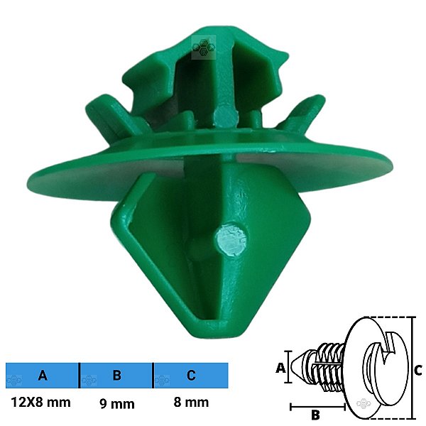 Grampo Presilha 12X8X9X8mm