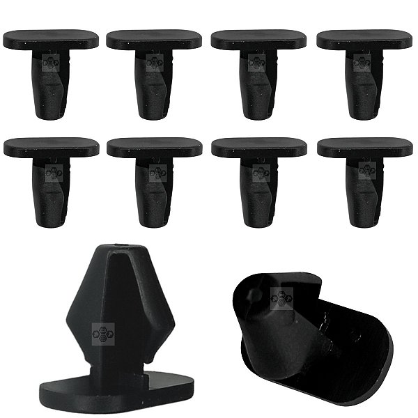 10 Presilha Grampo Acabamento Porta Citroen C3 2003/2012