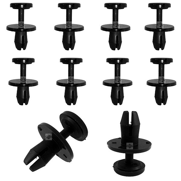 Kit 10 Grampo Presilha Paralama Peugeot 407 2005/2009