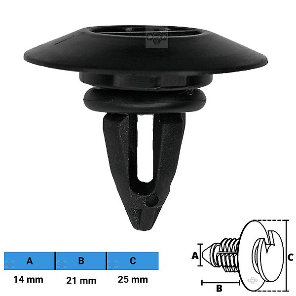 Grampo Presilha 14X21X25mm
