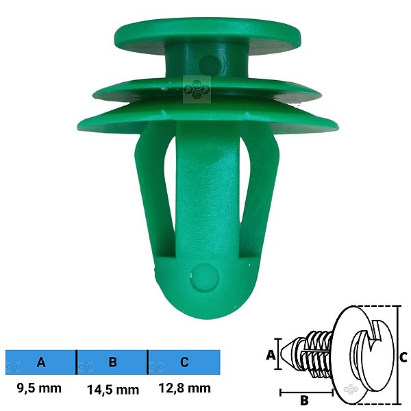 Grampo Presilha 9,5X14,5X12,8mm