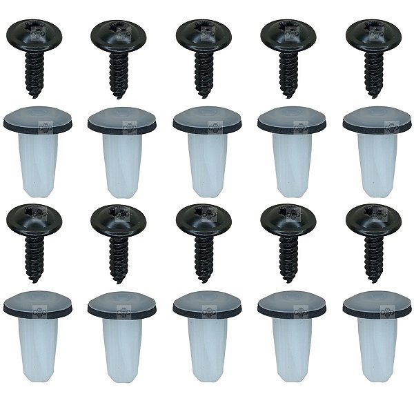 10 Bucha + 10 Parafuso Parachoque Chevrolet GM Montana 2011/2018