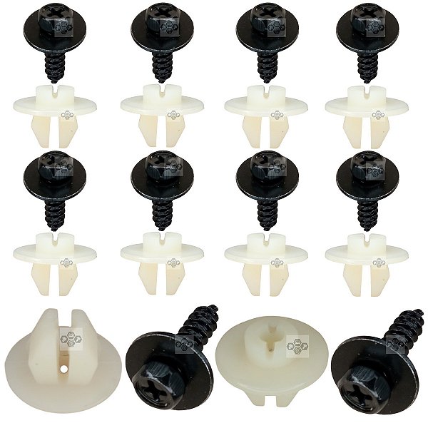 10 Bucha + 10 Parafuso Parachoque Toyota Etios 2013/2019