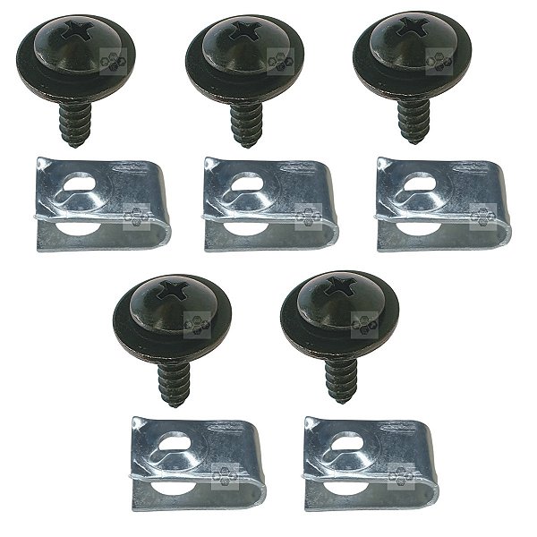 5 Parafuso + 5 Porca Parabarro Honda Crx 1993/1994