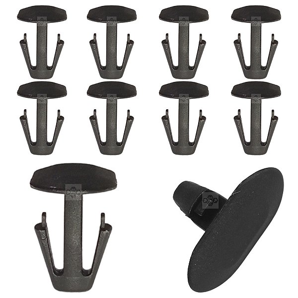 10 Grampo Presilha Acabamento Da Borracha Porta Citroen C4 2008/2016