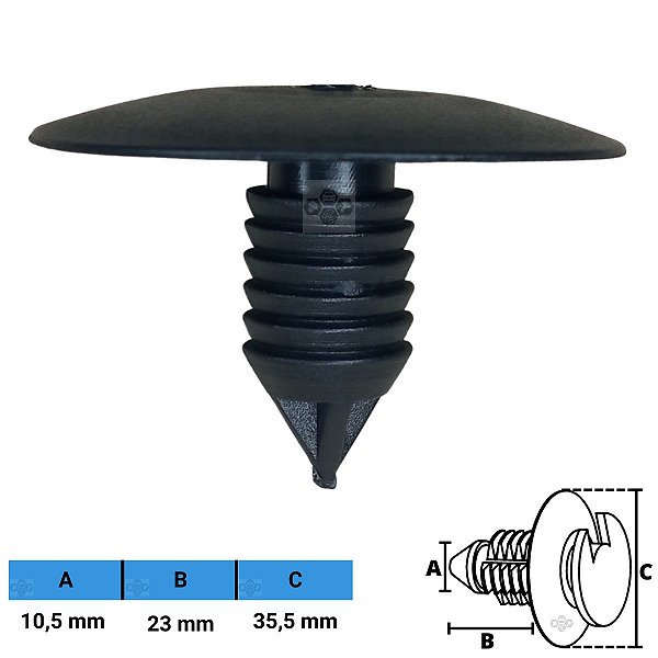 Grampo Presilha 10,5X23X35,5mm