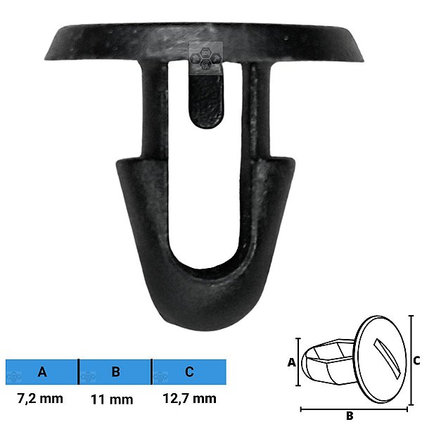 Grampo Presilha 7,2X11X12,7mm