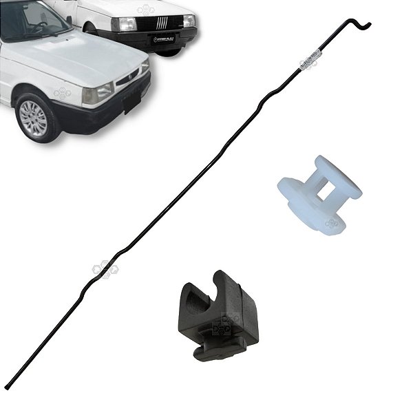 Kit Vareta Haste Presilha Capo Fiat Uno 1984/2004