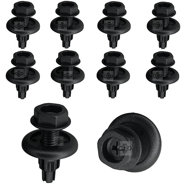 10 Presilha Grampo Defletor Inferior Radiador Honda Civic 1992/2000