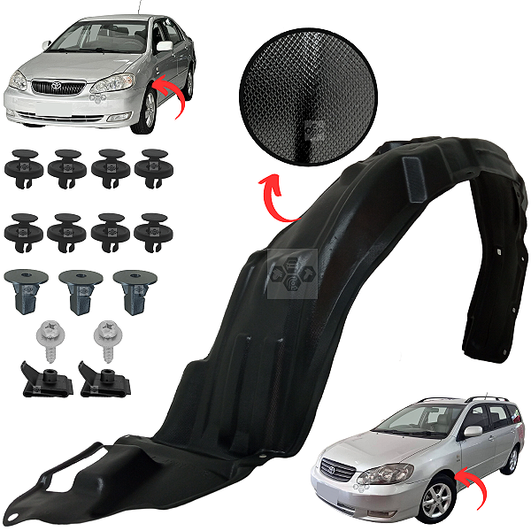 01 Parabarro Dianteiro Toyota Corolla 2002/2007 Lado Esquerdo