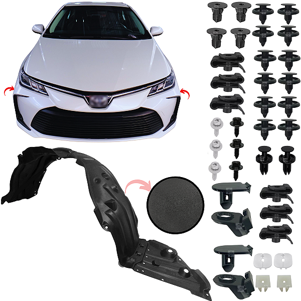 01 Parabarro Dianteiro Para Toyota Corolla Xei Gli 2020/2024 Lado Esquerdo