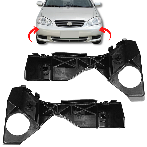 Par Guia Parachoque Dianteiro Toyota Corolla 2003/2008
