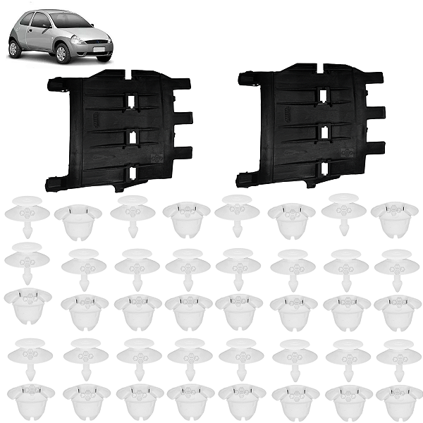 Par Suporte Guia Parachoque Dianteiro Ford Ka 1997/2007