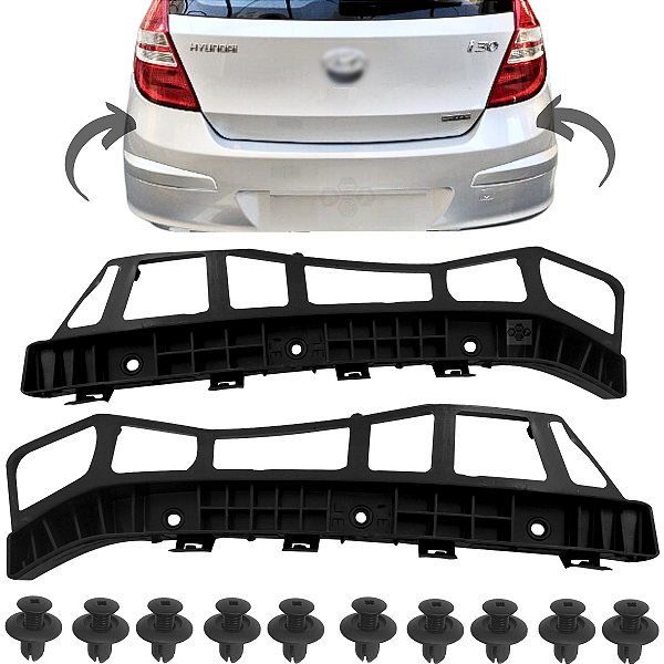 Par Guia Suporte Parachoque Dianteiro Hyundai I30 2009/2012