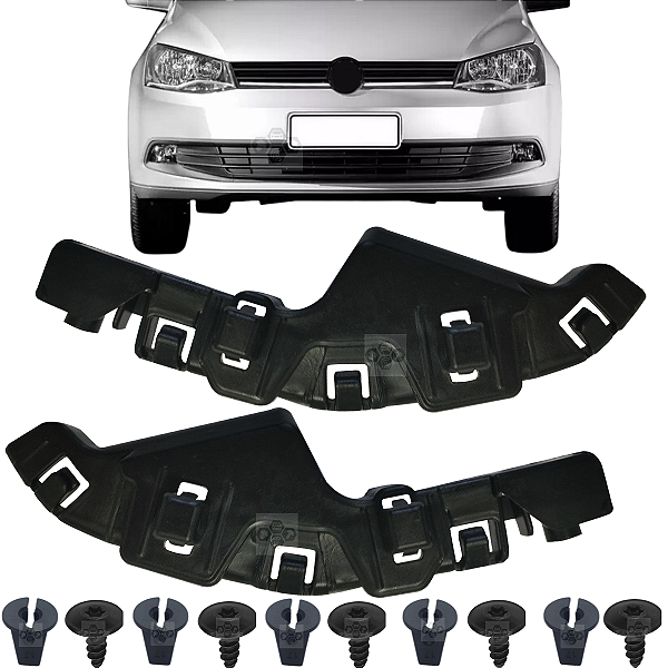 Par Guia Suporte Parachoque Dianteiro Volkswagen Saveiro 2013/2019