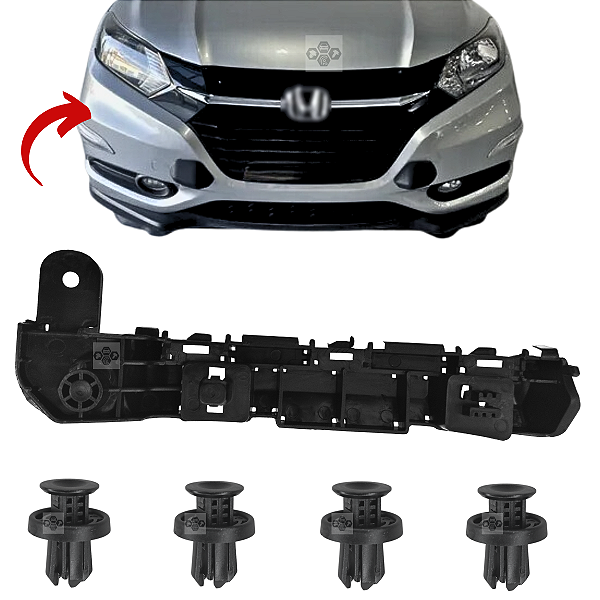 01 Guia Suporte Parachoque Dianteiro Honda Hrv 2015/2022 - Lado Direito