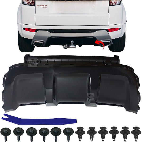 Friso Parachoque Traseiro Para Land Rover Evoque Dynamic HSE 2012/2019