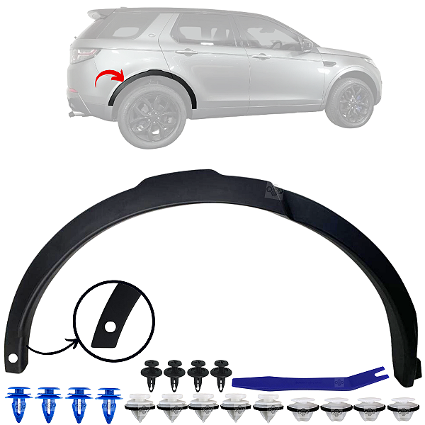Moldura Paralama Traseiro C/Furo Para Discovery Sport 2015/2019 - Lado Direito