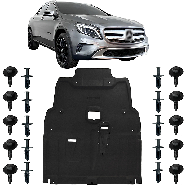 Protetor Carter Inferior Parachoque Para Mercedes - Benz Gla 200 2014/2017