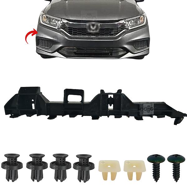 01 Guia Suporte Parachoque Dianteiro Honda City 2015/2018 - Lado Direito