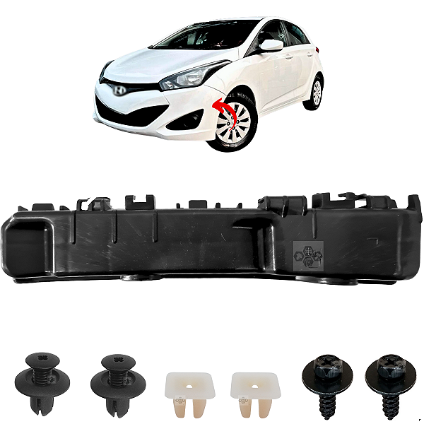 01 Guia Parachoque Suporte Dianteiro Hyundai Hb20 2012/2015 - Lado Esquerdo
