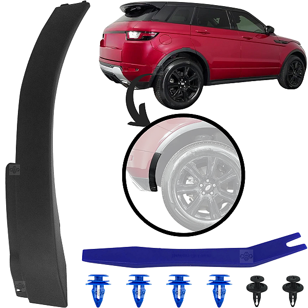 Moldura Traseira Lateral Para Land Rover Evoque 2012/2019 - Lado Direito