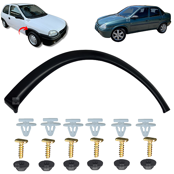 01 Moldura Paralama Chevrolet GM Corsa 1994/2002 - Lado Direito