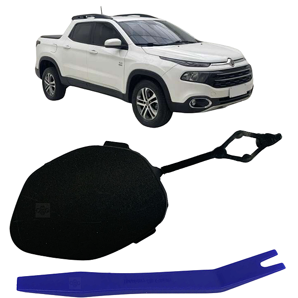 Tampa Reboque Parachoque Dianteiro Para Fiat Toro 2016/2020