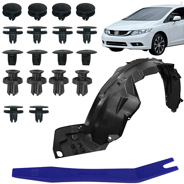 01 Parabarro Dianteiro Para Honda Civic 2012/2016 Lado Esquerdo