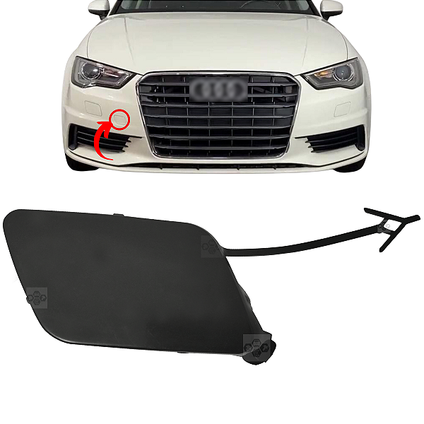 Tampa Reboque Parachoque Dianteiro Para Audi A3 Sedan 2013/2016