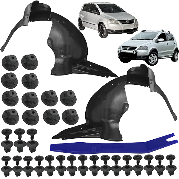 Par Capa Roda Parabarro Dianteiro Volkswagen Fox 2003/2009