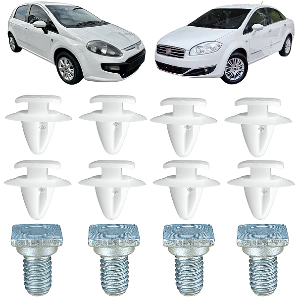 12 Grampo Presilha Grelha Churrasqueira Fiat Punto 2008/2017