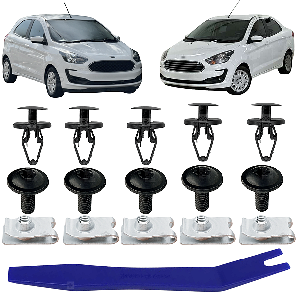 15 Grampo Presilha Spoiler Dianteiro Ford Ka 2015/2021