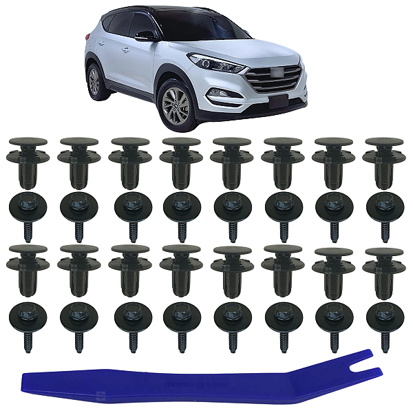 30 Grampo Presilha Protetor Defletor Parachoque Hyundai Tucson 2018/2023