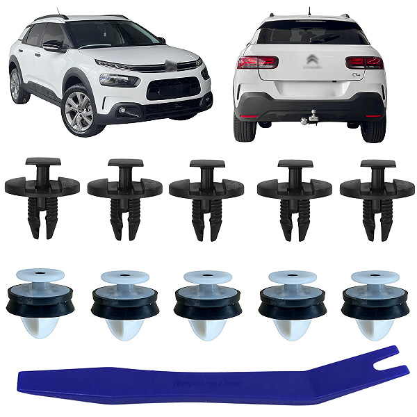 10 Grampo Presilha Soleira Porta Mala Citroen C4 Cactus 2018/2024
