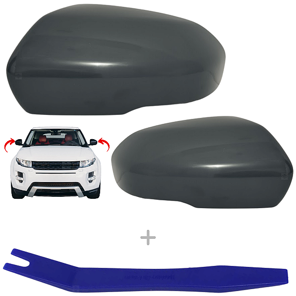 Par Capa Tampa Acabamento Retrovisor Para Land Rover Evoque 2011/2015