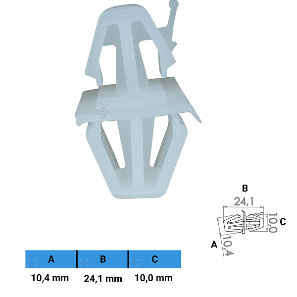 Grampo Presilha 10,4X24,1X10,0mm