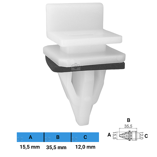 Grampo Presilha 15,5X35,5X12mm